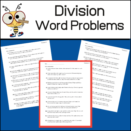 Students will have a great deal of practice solving division word problems as this resource includes 96 problems designed for 4th-5th grades.