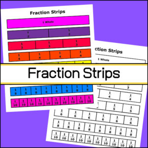 Visual Learning - Math Fraction Strips