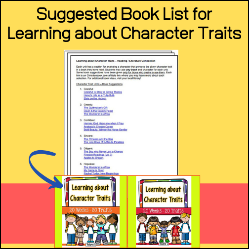 Character-Traits-Book-List