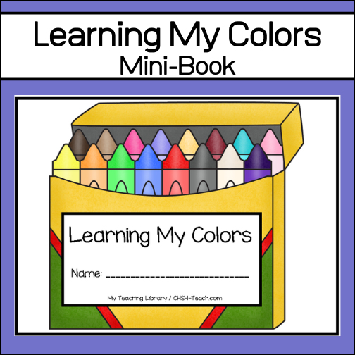 Learning My Colors Mini-book