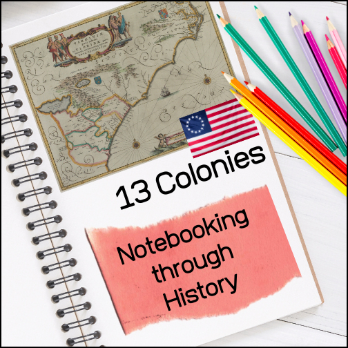 Give students a interactive way to reinforce and share their knowledge as they learn about the history of the 13 colonies by creating a fun project with this notebooking resource.

Completing this project will require students to gather, organize and present the material through writing and illustration. **It can be as thorough as you assign or you can leave the assignment completely student driven.