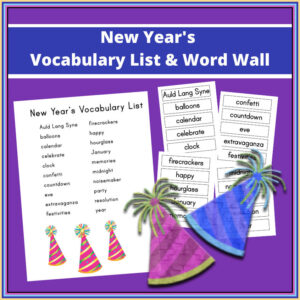 New Year's Vocabulary | Word Wall