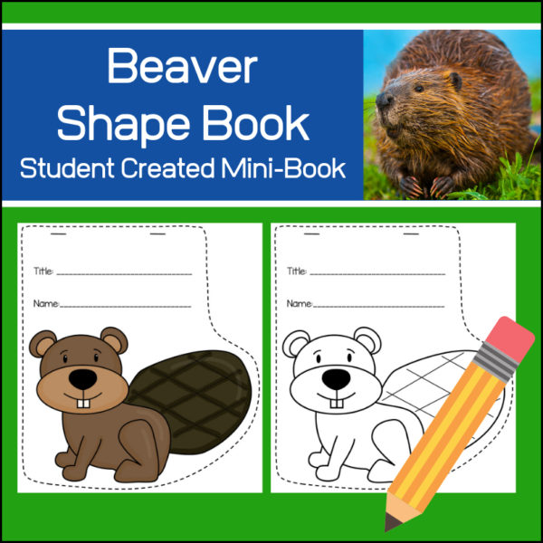 beaver shape book