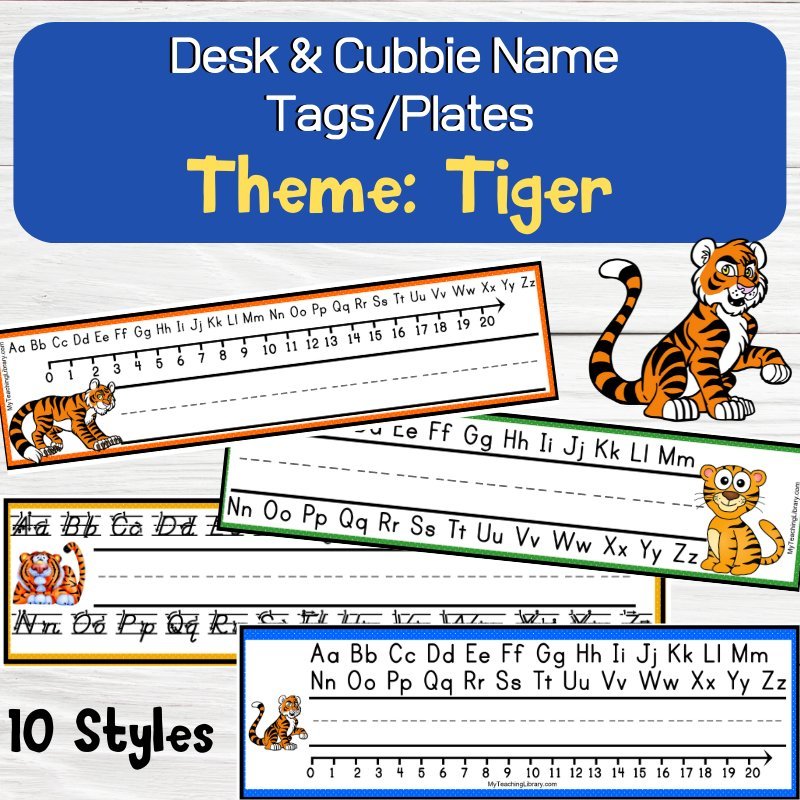 z 484 desk topper - name plate - tiger cover