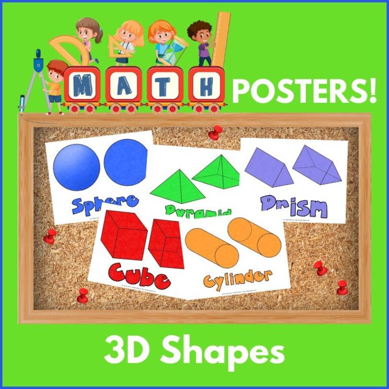 Math Posters 3d Shapes My Teaching Library 5619