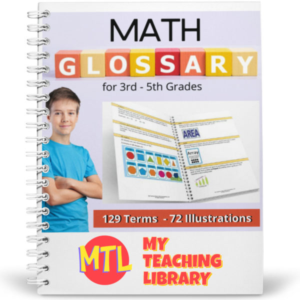 This 38 page math glossary has been designed for 3rd-5th grades and includes 129 math term definitions and 72 illustrations! Terms include those surrounding basic operations, geometry and elementary statistics.