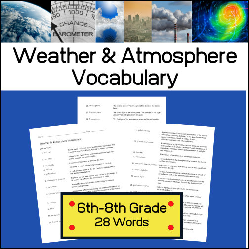 zz 7 Weather atmosphere vocabulary
