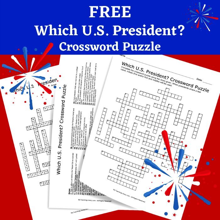 z 424 Which President Crossword Puzzle