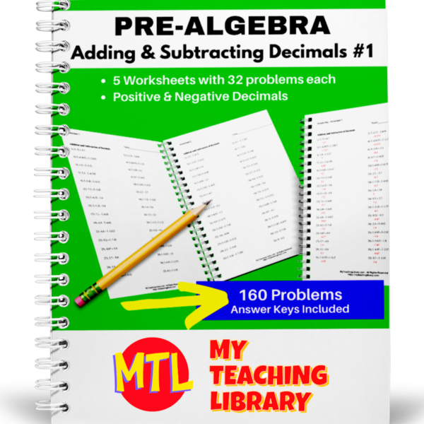 z 400 Prealgebra add sub division worksheets cover