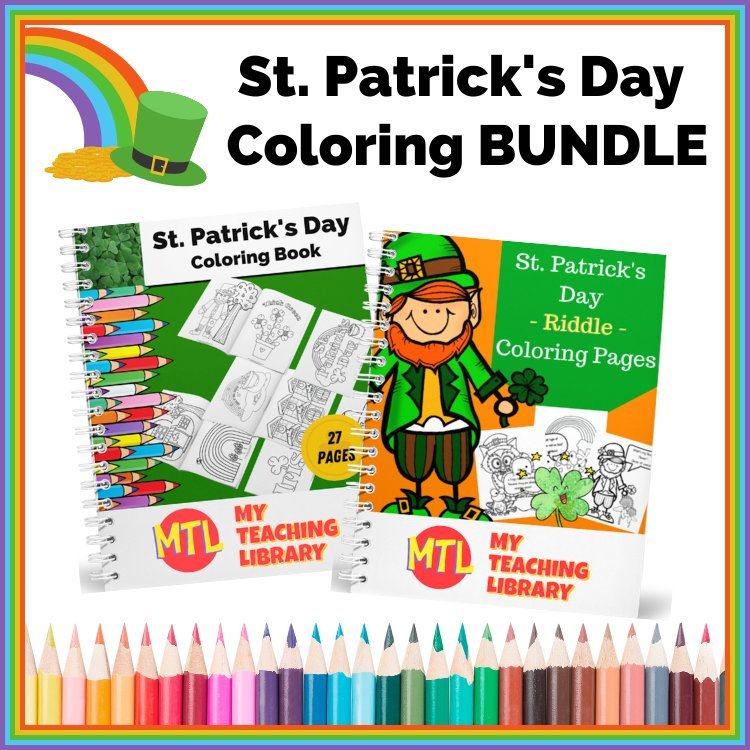z 404 St Patrick's Day coloring Bundle