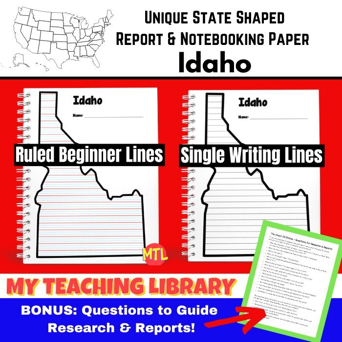 z 371 State notebooking idaho cover