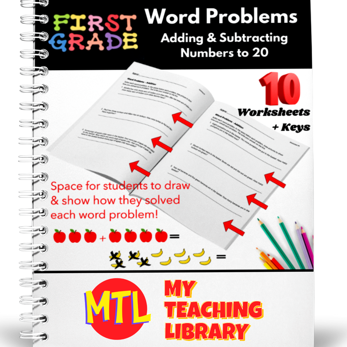 z 345 addition subtraction word problems 1st grade cover