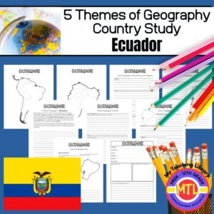 Ecuador Project-Based Country Study | 5 Themes of Geography