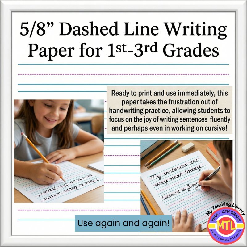 58 dashed line writing paper (1)