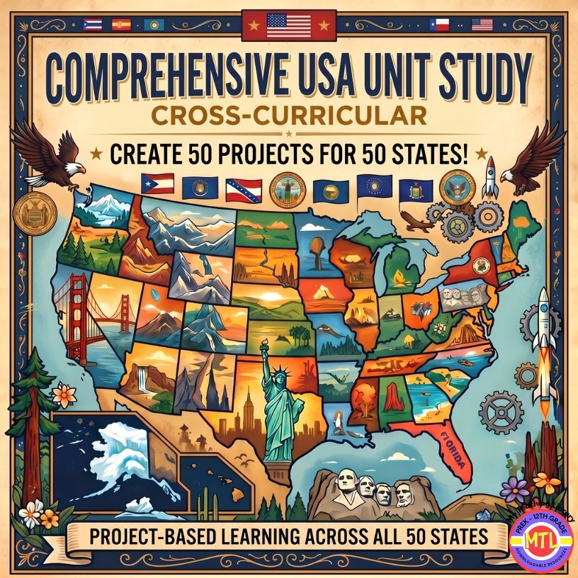 Y 98 Comprehensive USA Unit Study Cover
